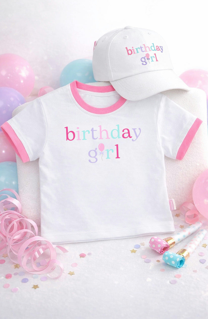Birthday Girl Bow Baseball Hat