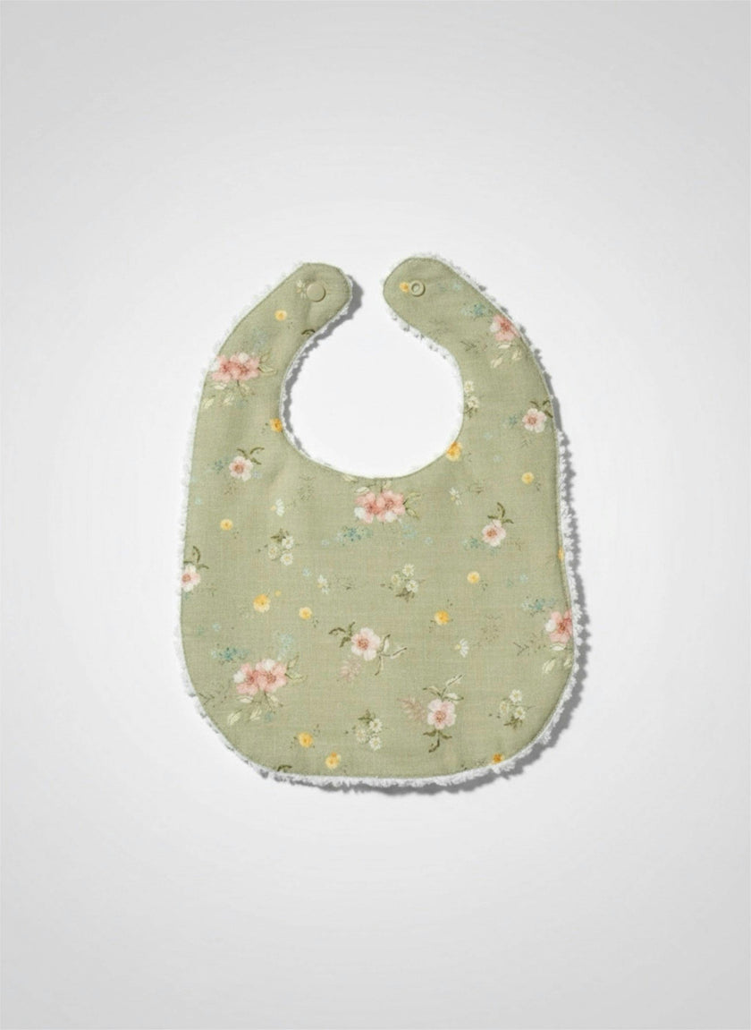 Layette Linen Bib – Hedgerow Floral