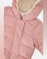 Baby Cloud One Piece Snowsuit Adapted For Car Seats Pale Dusty Pink