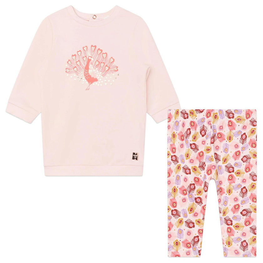 Pink Peacock Dress Outfit