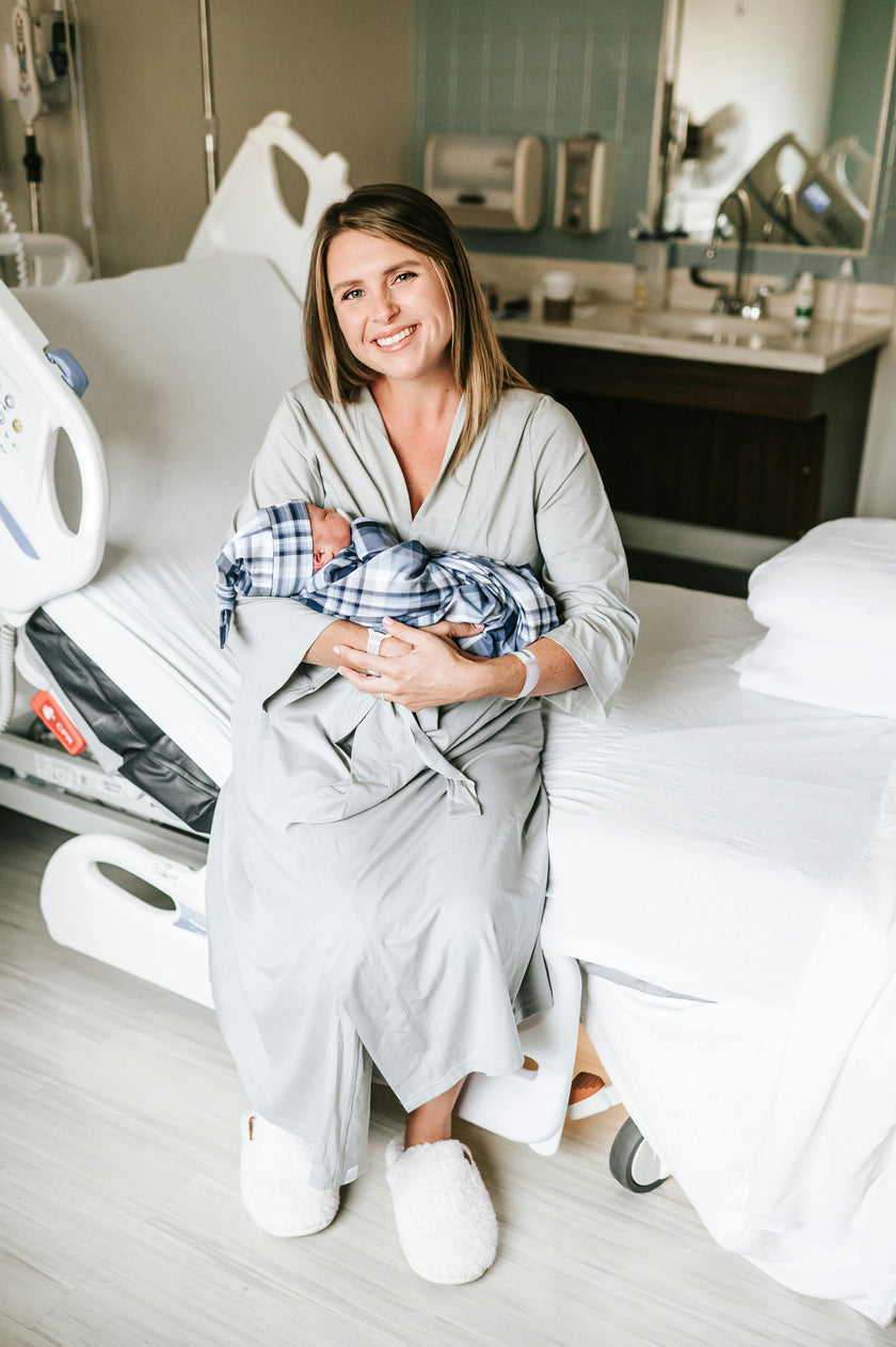 Mommy Robe - Solid Grey