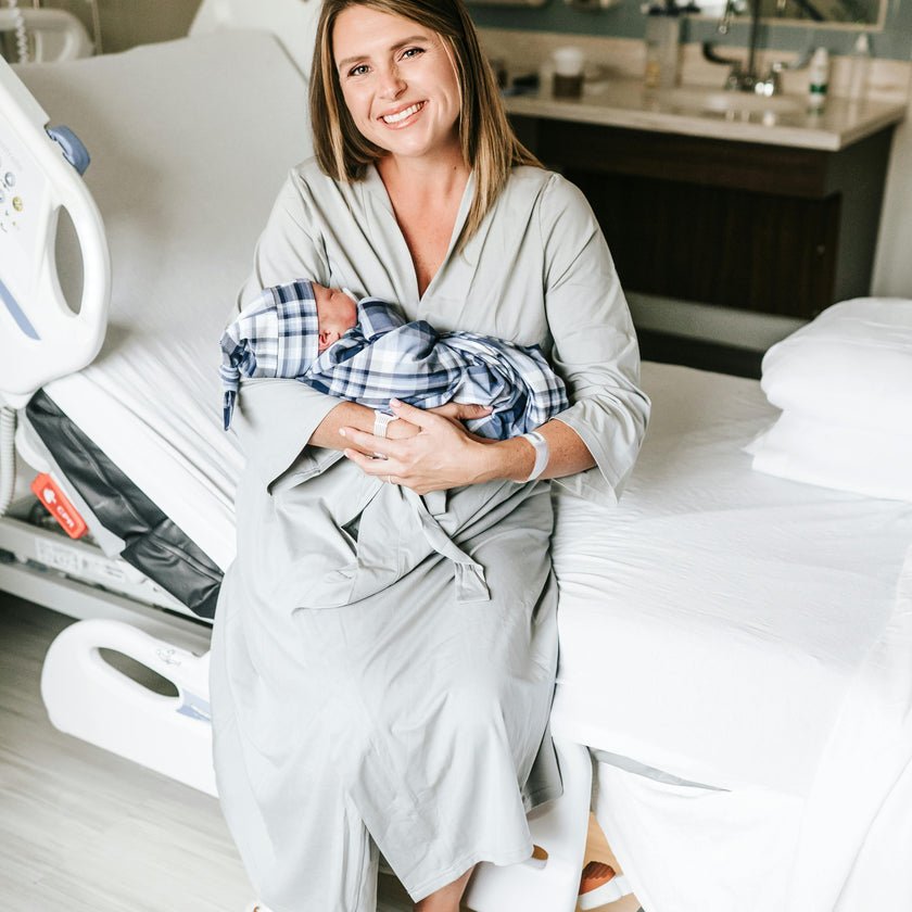 Mommy Robe - Solid Grey