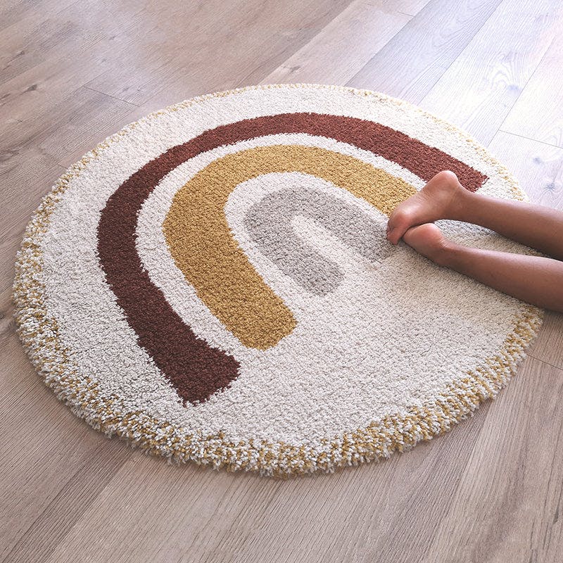 Bohemian Rainbow Round Rug