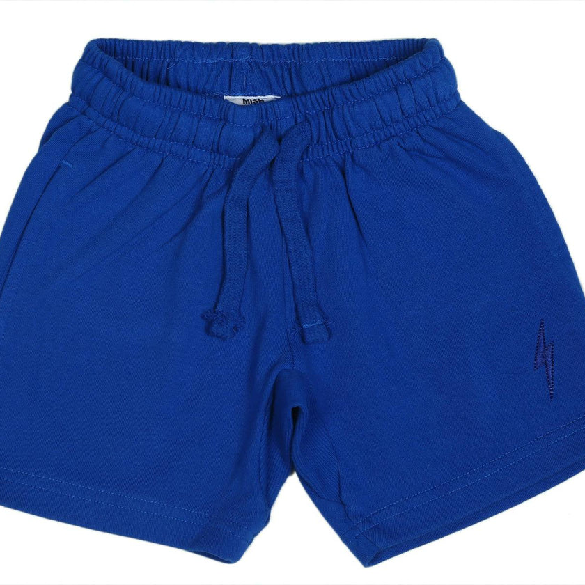Kids Sweat Shorts - Cobalt Bolt