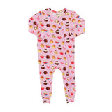 Baby Bamboo Romper - Pink Cupcakes