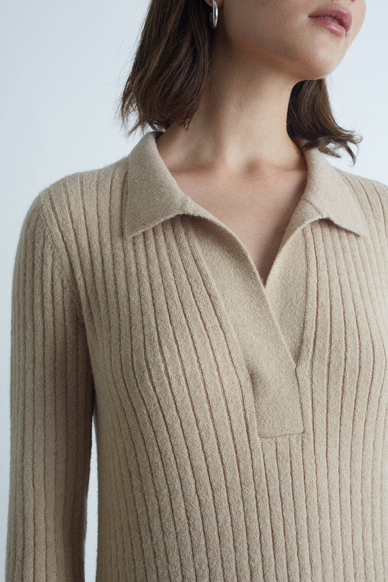 EDEN DRESS | PALE CAMEL