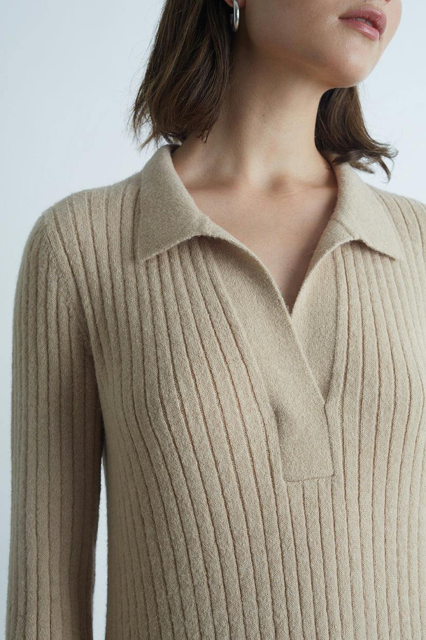 EDEN DRESS | PALE CAMEL