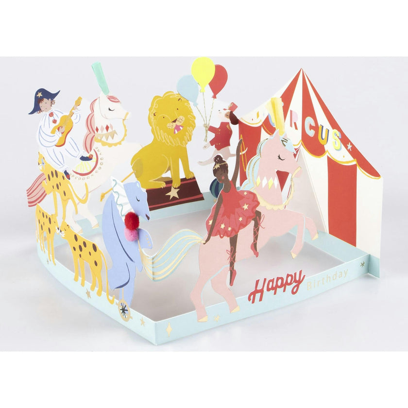 Circus Concertina Card