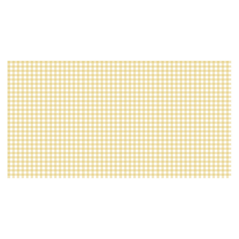 Yellow Gingham Paper Tablecloth
