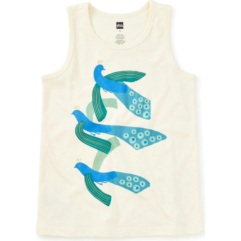 Peacocks Of Parc Guell Graphic Tank, Natural