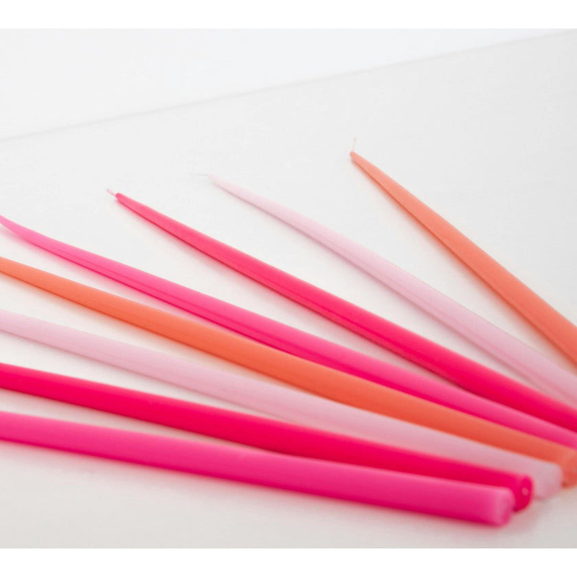 Pink Tall Tapered Candles