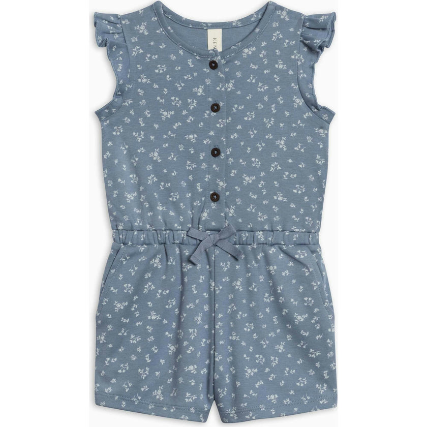 Shaye Romper - Isla Floral / Sea + Ivory
