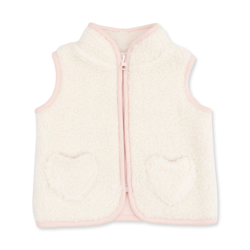 Sherpa - Zip Vest with Heart Pockets