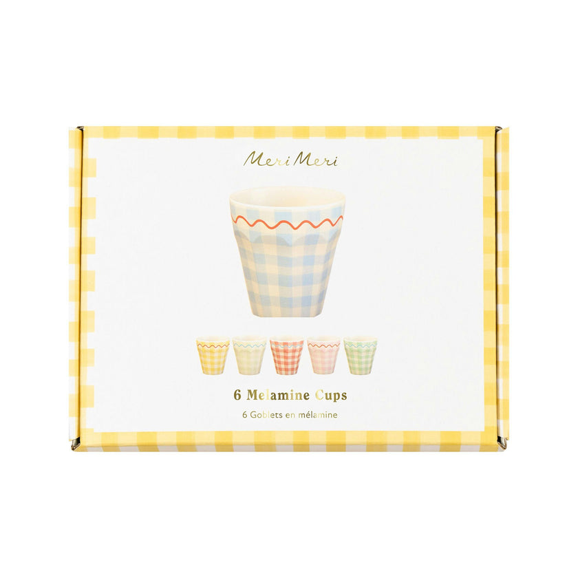 Gingham Reusable Cups
