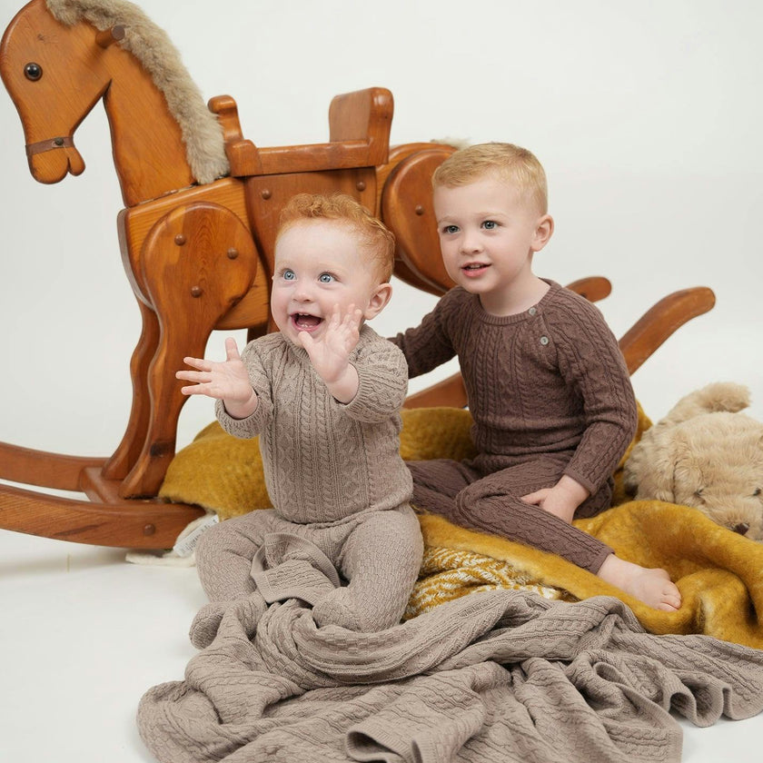 Multi Knit Long Sleeve Footie