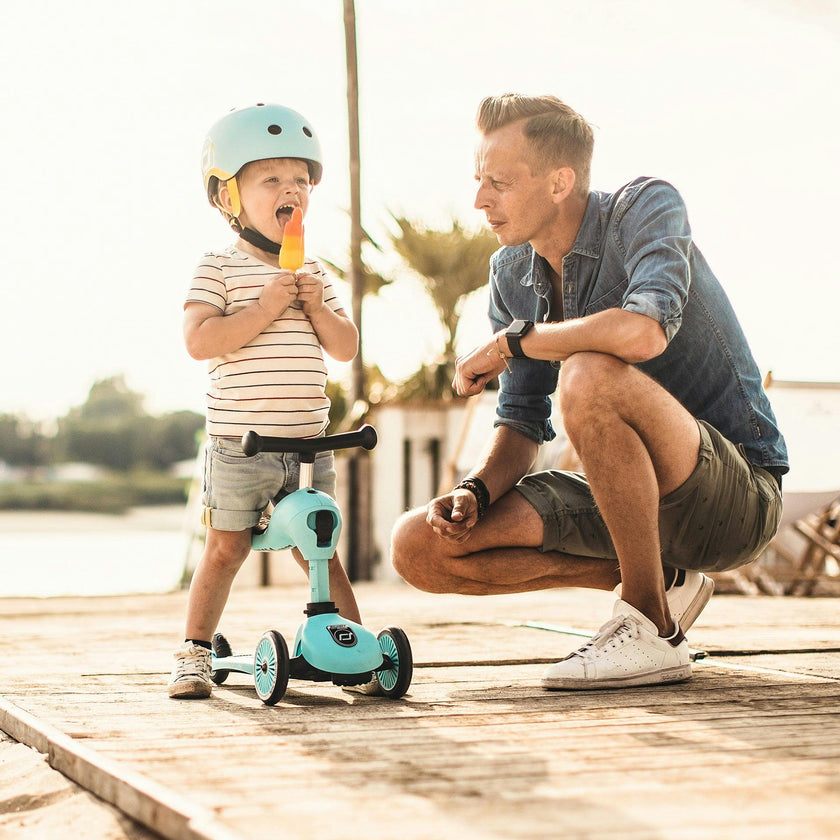 HighwayKick 1 Scooter and Ride On Toy Blueberry