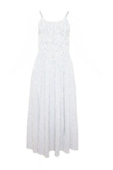 Maxwell Dress in Blue & White Pinstripe