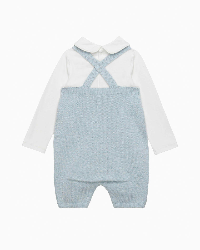 Baby Bunny Romper Set in Blue