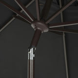 UV-Resistant Zimmerman 9' Crank Push-Button Tilt Umbrella