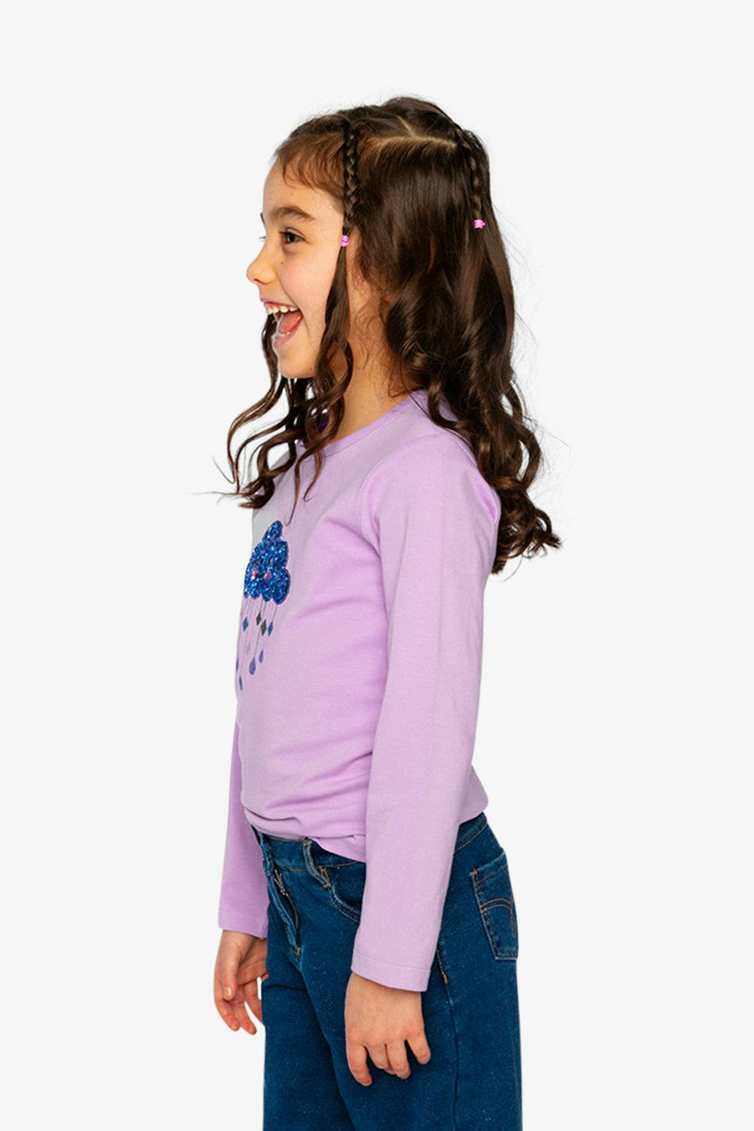 Organic Cotton Jersey T-Shirt Violet
