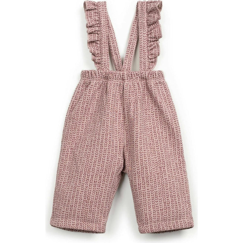 Abstract Fleece Overall
