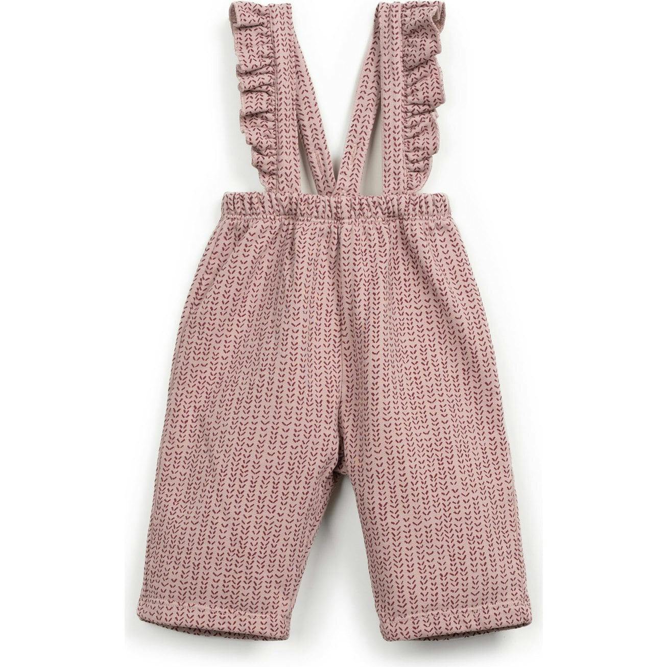 Abstract Fleece Overall