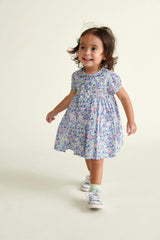 Made With Liberty Fabric Smocked Baby Dress Klee