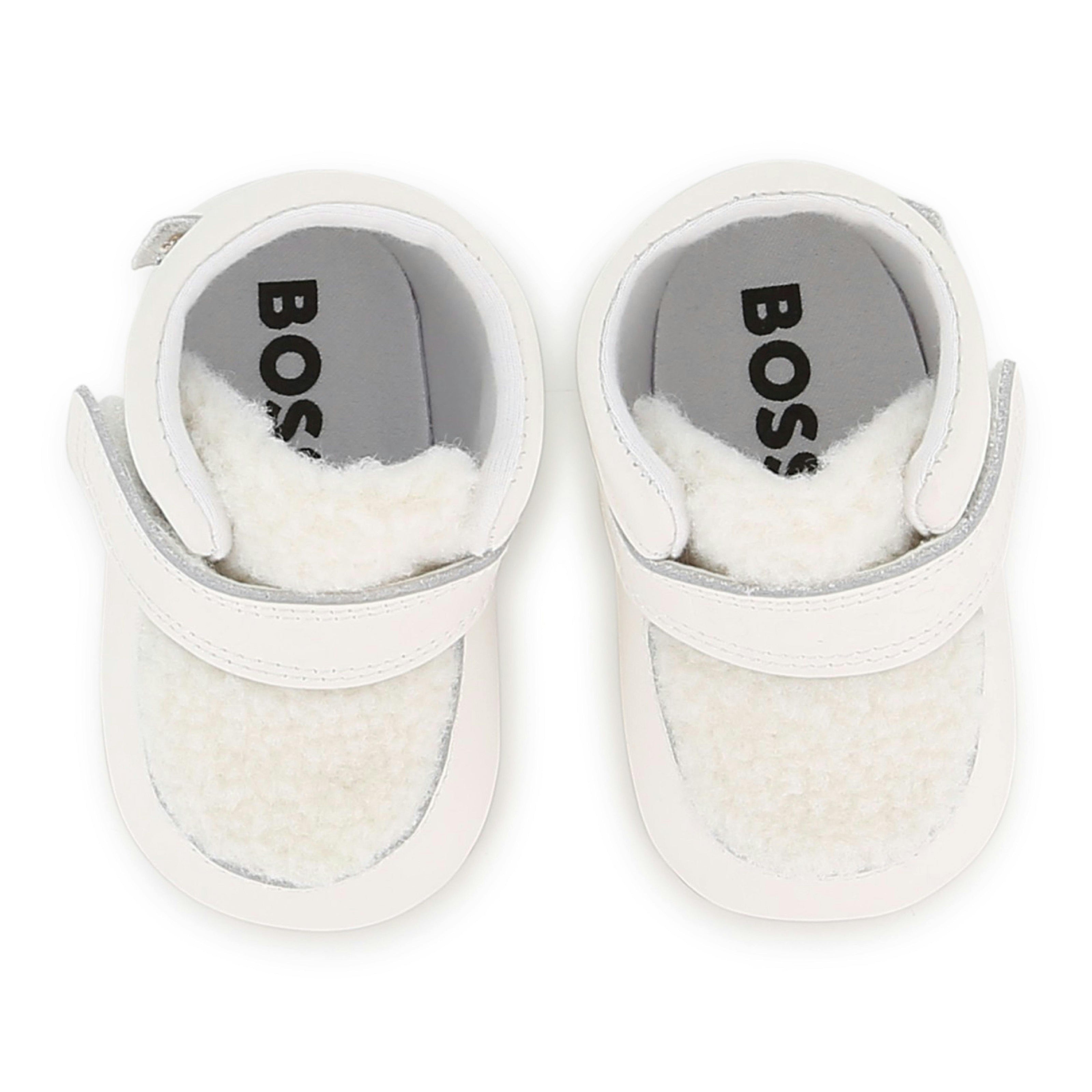 Ivory Baby Velcro Shoes