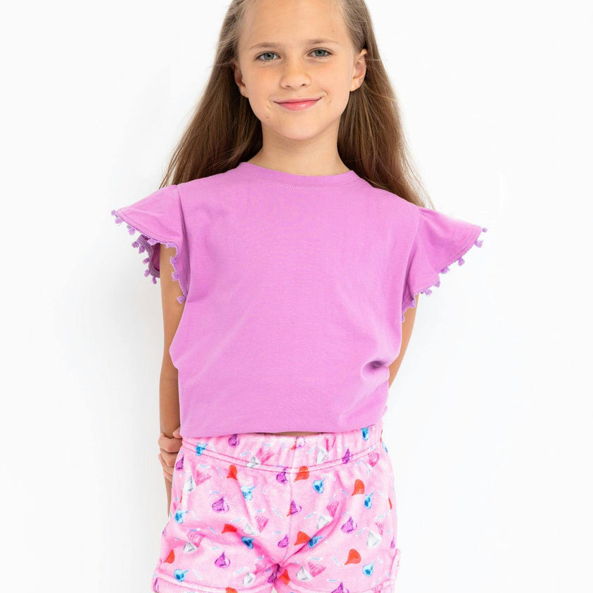 Chocolate Kisses Plush Lounge Shorts
