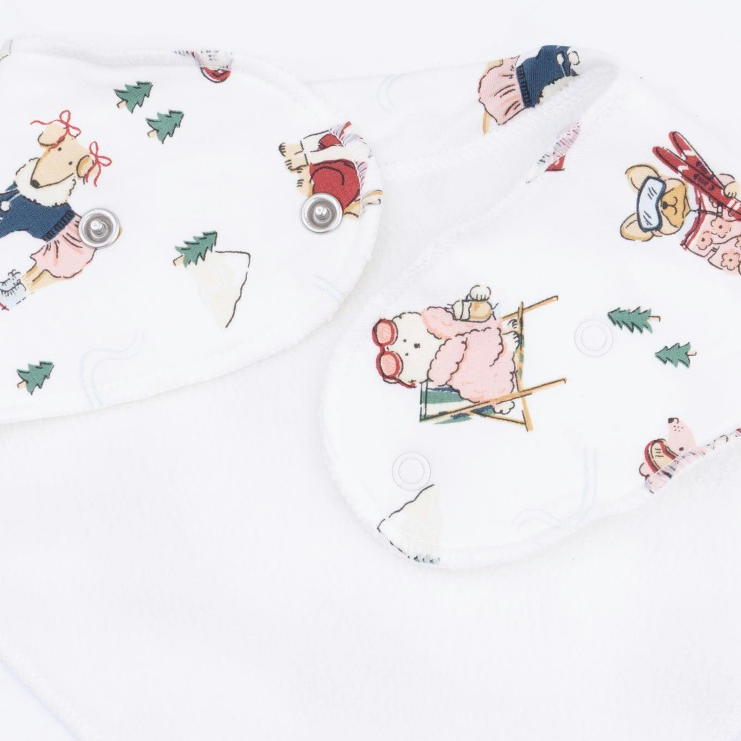 Winter Sports Dogs Pink - Bandana Bib