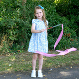 Blue Daisy Button-Front Dress
