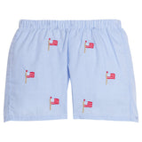Embroidered Basic Short - Flags
