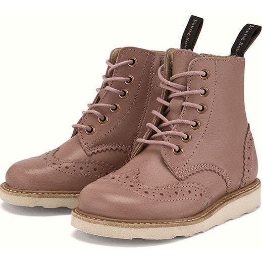 Sidney Brogue Boot, Pink