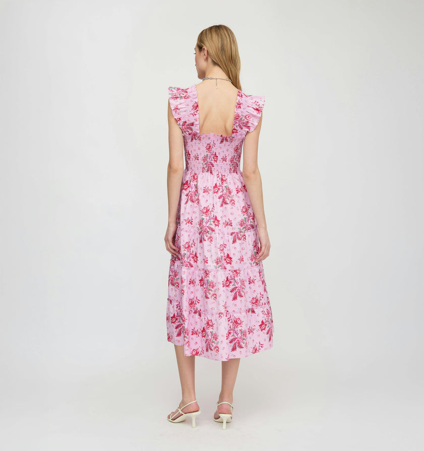 The Ellie Nap Dress - Pink Delft Bouquet