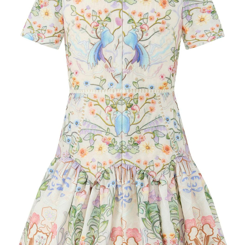 Tatiana Embroidered Mini Dress