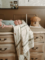 Vintage Country-Cowboy QUILTED 6 Layer Gauze Blanket