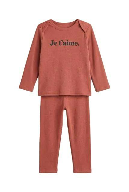 Je T'aime Print 2 Piece Set