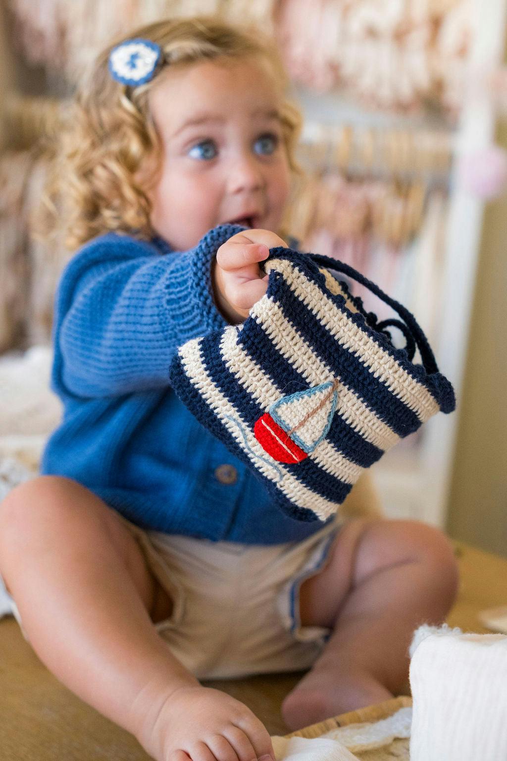 Crochet Purse in Sail Away
