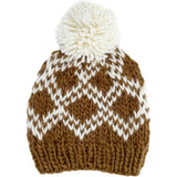 Diamond Faire Isle Hat - Walnut