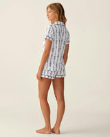 The Poppy Pima Short Set in Navy Mayfair Toile