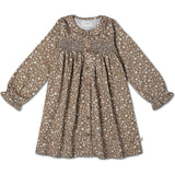 Organic Smocked Button Dress