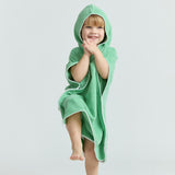 unisex gustavia green hooded towel coverup