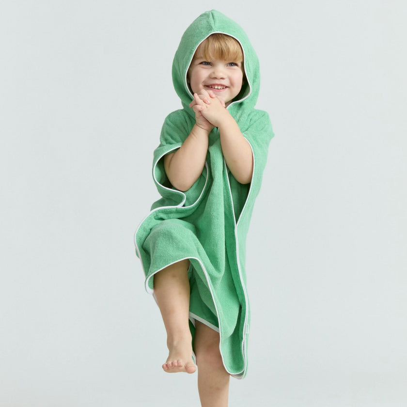unisex gustavia green hooded towel coverup