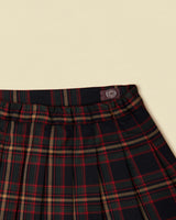 Pleated Plaid Skirt