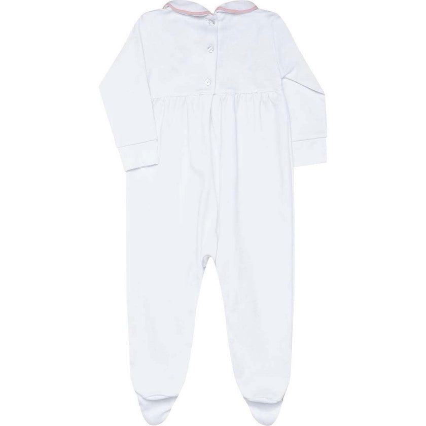 Nella Long Sleeve Smocked Footie