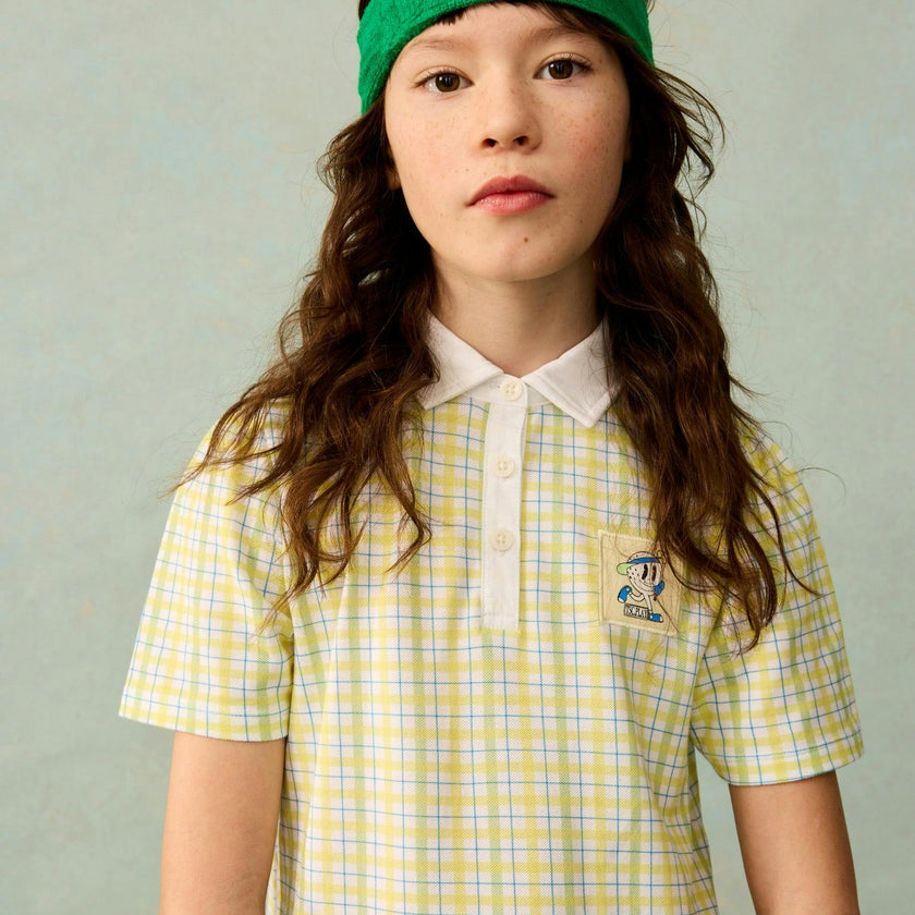 Play Polo Dress in Patch Plaid