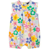 Infant Girls Floral Printed Romper | Retro Bloom