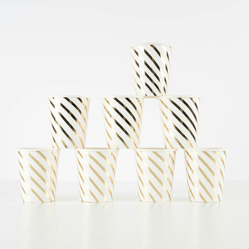Gold Swirl Cups