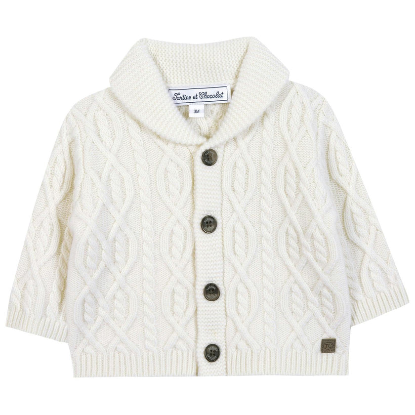TARTINE ET CHOCOLAT WOOL SWEATER - NACRE