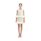 Cream Celeste Sequin Party Outfit